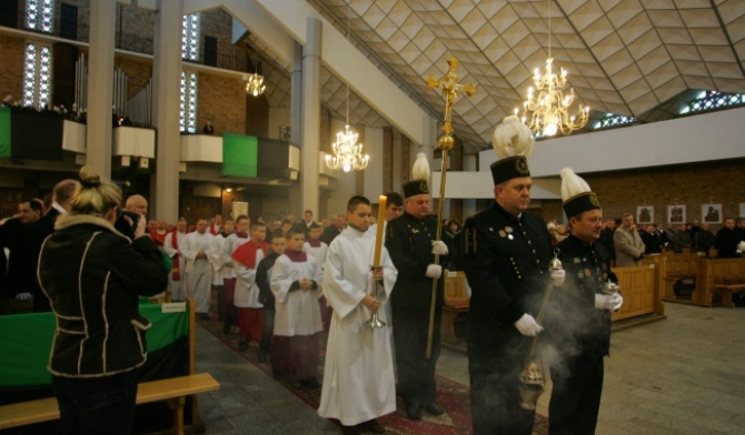 Piękna męska górnicza wiara