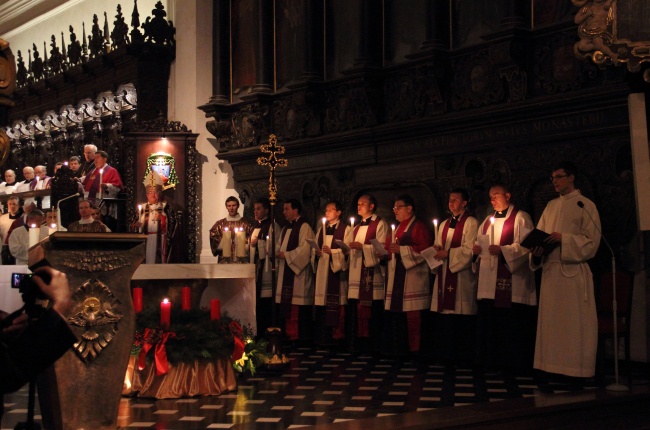 Pożegnanie bp. Kasyny w Oliwie