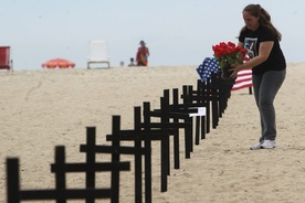 Krzyże na plaży  