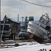 28 lutego 2012 roku Yuliage, Japonia pierwsza rocznica trzęsienia ziemi i tsunami 