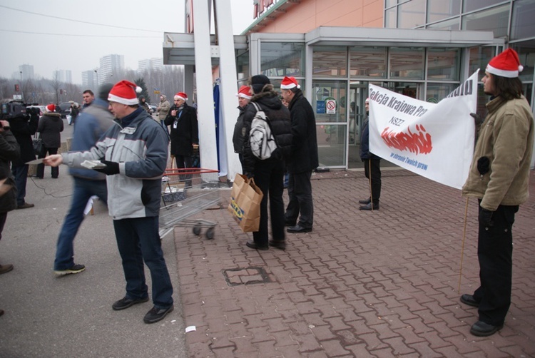 Bojkotuj Auchan w Wigilię