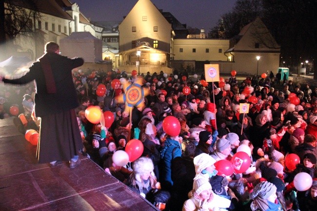 Choinka pod oknem papieskim