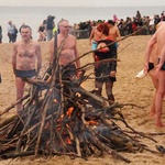 Powitanie nowego roku na plaży