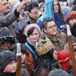 Tychy - orszak w padającym śniegu