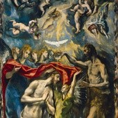 Dominikos Theotokopulos, zwany El Greco „Chrzest Chrystusa” olej na płótnie, ok. 1597 Muzeum Prado, Madryt