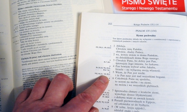 Odnośniki innych miejsc biblijnych pomagają szukać tekstów Pisma Świętego, które odnoszą się do czytanych fragmentów