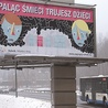  Rybnik, 9 stycznia. U wjazdu do miasta stanęło 7 billboardów z apelem do sumień