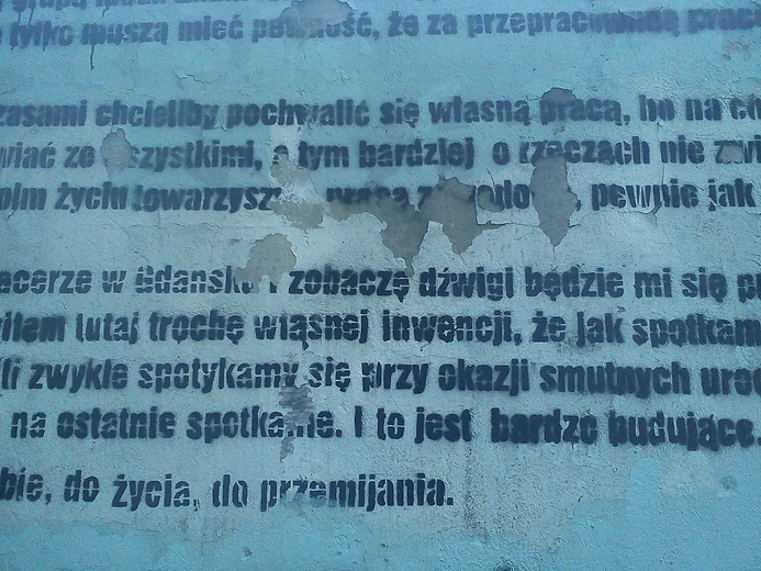 Nie ma już słynnego gdańskiego muralu 