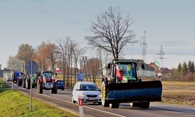  Rolnicy protestowali na drogach powiatowych naszej diecezji 