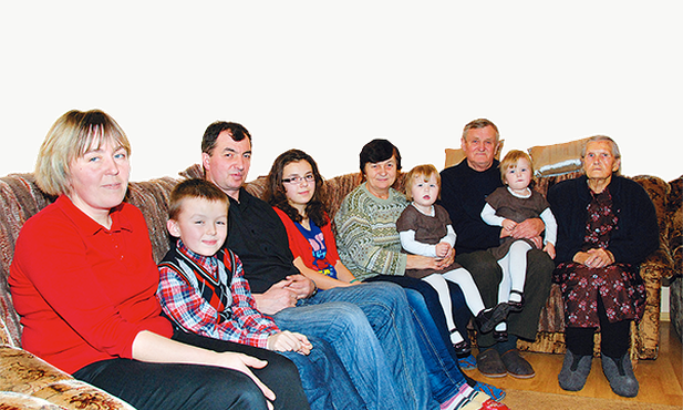 Czteropokoleniowa rodzina państwa Gilów