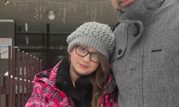 Wojciech Bonowicz z córką Małgorzatą. 