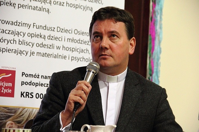 Ks. Jędrzej Orłowski, dyrektor Hospicjum im. ks. E. Dutkiewicza SAC w Gdańsku 