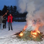 Palenie choinek w Wilkowyjach