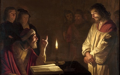 Gerrit van Honthorst:  Chrystus przed Kajfaszem,  National Gallery, Londyn
