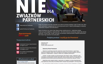 50 tys. podpisów przeciw związkom partnerskim