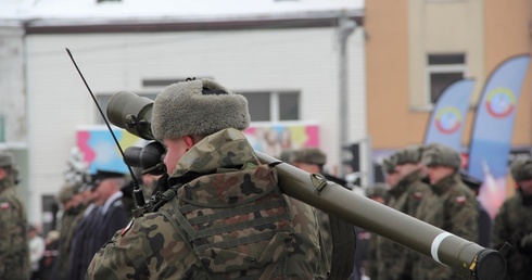 Powitanie żołnierzy w Sochaczewie