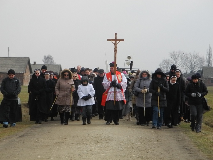 Droga Krzyżowa w intencji trzeźwości w Oświęcimiu-Brzezince