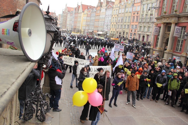 Manifestacje w Gdańsku