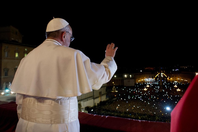 Papież Franciszek w Loży Błogosławieństw