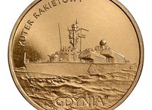 Moneta z wizerunkiem ORP "Gdynia"