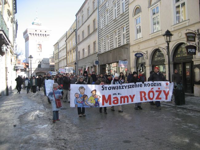 Manifestowali w obronie rodziny