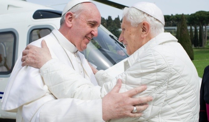 Spotkanie dwóch papieży