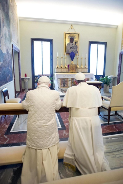 Spotkanie dwóch papieży