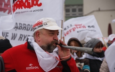 Antyrządowy protest w Rybniku