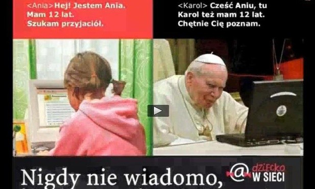 Jan Paweł II przedstawiony jako pedofil