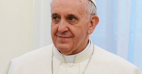 Portret Franciszka w rzymskiej bazylice