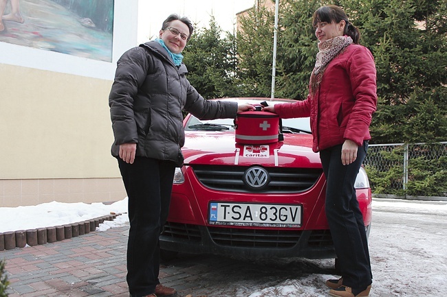 Elżbieta Wojtaszek i Małgorzata Duma – pielęgniarki Caritas