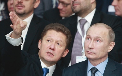 Prezes Gazpromu Aleksiej Miller i prezydent Władimir Putin wspólnie ustalają strategiczne cele gazowego monopolisty