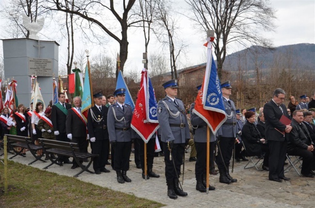 Odsłonięcie pomnika w Mszanie Dolnej