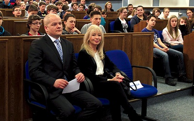 Anna Maria Wesołowska, sędzia z 32-letnim stażem, na spotkanie z młodzieżą zaproszona została przez Straż Miejską w Płocku