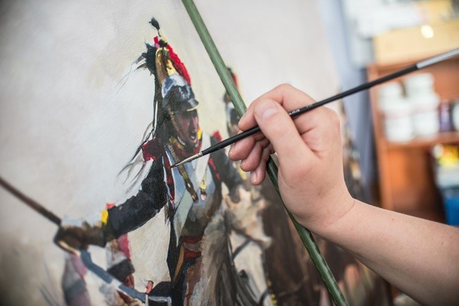 Artysta uważa, że podczas malowania na płótnie i na komputerze otwierają się w głowie te same receptory