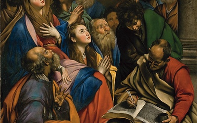Juan Bautista Maíno  „Zesłanie Ducha Świętego” olej na płótnie, 1612–1614 Muzeum Prado, Madryt