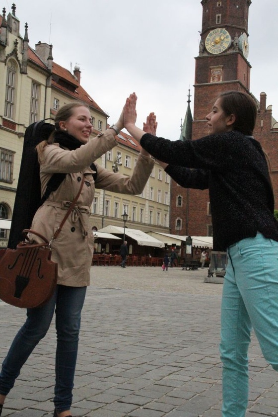 Tańce lednickie na rynku we Wrocławiu