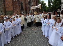 W procesji szli: wierni, duchowieństwo, siostry zakonne, dzieci pierwszokomunijne, członkowie katolickich ruchów i stowarzyszeń