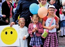  Szymon, Róża, Lidia, Gosia i Wanda Filipczukowie maszerowali w Pszczynie