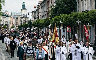 Procesja przeszła w VI Dniu Dziękczynienia Traktem Królewskim do Wilanowa