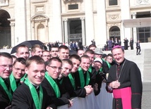 Klerycy u papieża Franciszka
