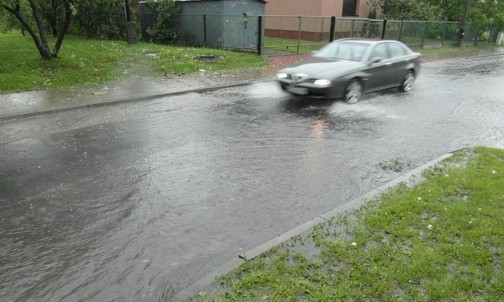 Miasto zniszczone gradem