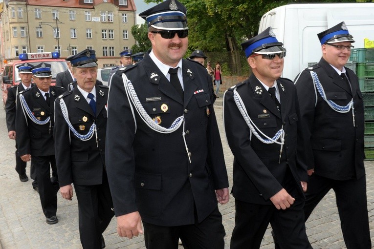 Odpust w Strzegomiu - strażacy