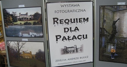 Zdewastowany pałac Potockich