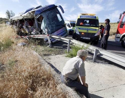 Wypadek autokaru w Hiszpanii