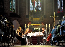 W koncercie inaugurującym festiwal Muzyka w Katedrze wystąpił Royal String Quartet, który do Kołobrzegu przyleciał prosto z Londynu