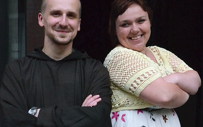 Brat Krzysiek Michalak i Aleksandra Kidaj, animatorzy podwieczorków z Ewangelią dla bezdomnych 
