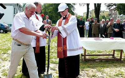 Uroczyste rozpoczęcie prac budowlanych na Wieniawie