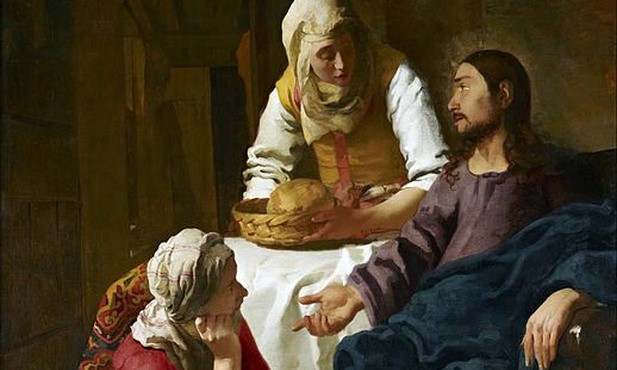 Marta i Maria. obraz Jana Vermeera 