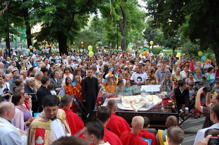 Relikwie ks. Bosko w parafii św. Michała Arch. we Wrocławiu